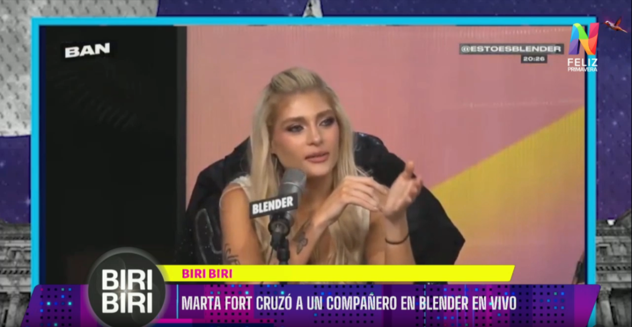 Marta Fort responde a la broma de Gabriel Schultz en Blender y habla de su paso por MasterChef Celebrity