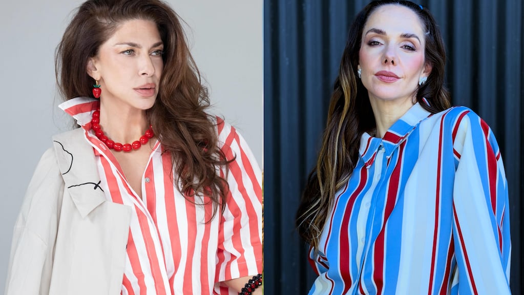 Julieta Nair Calvo y Romina Gaetani lideran la tendencia de rayas anchas